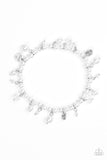 Treasure Chest Chic - White Bracelet - Paparazzi Accessories Bracelet Bedazzle Me Pretty Mobile Fashion Boutique