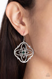 Treasure GROVE - Green Earrings - Paparazzi Accessories Earrings Bedazzle Me Pretty Mobile Fashion Boutique