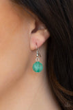 Treasure Shore - Green Necklace - Paparazzi Accessories Necklace Bedazzle Me Pretty Mobile Fashion Boutique