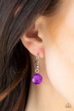 Treasure Shore - Purple Necklace - Paparazzi Accessories Necklace Bedazzle Me Pretty Mobile Fashion Boutique