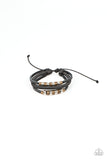 Treasure Tracker - Black Bracelet - Paparazzi Accessories Bracelet Bedazzle Me Pretty Mobile Fashion Boutique