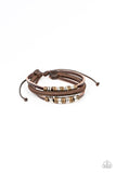 Treasure Tracker - Brown Bracelet - Paparazzi Accessories Bracelet Bedazzle Me Pretty Mobile Fashion Boutique