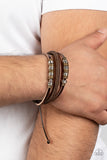 Treasure Tracker - Brown Bracelet - Paparazzi Accessories Bracelet Bedazzle Me Pretty Mobile Fashion Boutique