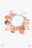 Treasure Trippin - Orange Bracelet - Paparazzi Accessories Bracelet Bedazzle Me Pretty Mobile Fashion Boutique