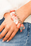 Treasure Trippin - Orange Bracelet - Paparazzi Accessories Bracelet Bedazzle Me Pretty Mobile Fashion Boutique