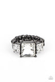 Treasured Twinkle - Black Ring - Paparazzi Accessories Ring Bedazzle Me Pretty Mobile Fashion Boutique