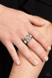 Treasured Twinkle - Black Ring - Paparazzi Accessories Ring Bedazzle Me Pretty Mobile Fashion Boutique