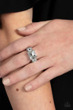 Treasured Twinkle - White Ring - Paparazzi Accessories Ring Bedazzle Me Pretty Mobile Fashion Boutique