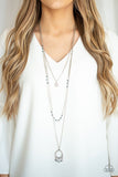 Treasures and Trinkets - Blue Necklace - Paparazzi Accessories Necklace Bedazzle Me Pretty Mobile Fashion Boutique