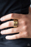 TREE-t With Kindness - Brass Ring - Paparazzi Accessories Ring Bedazzle Me Pretty Mobile Fashion Boutique