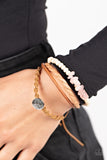 Treetop Trail Guide - Pink Bracelet - Paparazzi Accessories Bracelet Bedazzle Me Pretty Mobile Fashion Boutique