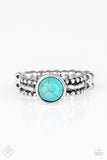 TREK and Field - Blue Ring - Paparazzi Accessories Ring Bedazzle Me Pretty Mobile Fashion Boutique