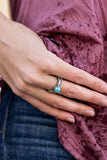 TREK and Field - Blue Ring - Paparazzi Accessories Ring Bedazzle Me Pretty Mobile Fashion Boutique