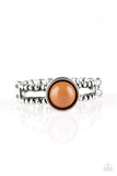 TREK and Field - Brown Ring - Paparazzi Accessories Ring Bedazzle Me Pretty Mobile Fashion Boutique