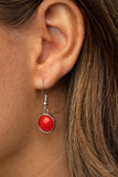 Trend Worthy - Red Necklace - Paparazzi Accessories Necklace Bedazzle Me Pretty Mobile Fashion Boutique