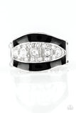 Trending Treasure - Black Ring - Paparazzi Accessories Ring Bedazzle Me Pretty Mobile Fashion Boutique