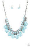 Trending Tropicana - Blue Necklace - Paparazzi Accessories Necklace Bedazzle Me Pretty Mobile Fashion Boutique