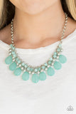 Trending Tropicana - Green Necklace - Paparazzi Accessories Necklace Bedazzle Me Pretty Mobile Fashion Boutique