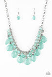 Trending Tropicana - Green Necklace - Paparazzi Accessories Necklace Bedazzle Me Pretty Mobile Fashion Boutique
