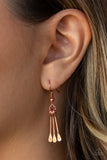 Trendsetting Trinket - Copper Necklace - Paparazzi Accessories Necklace Bedazzle Me Pretty Mobile Fashion Boutique