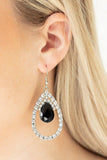 Trendsetting Twinkle - Black Earrings - Paparazzi Accessories Earrings Bedazzle Me Pretty Mobile Fashion Boutique