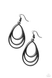 Trendy TIER-Drops - Black Earrings - Paparazzi Accessories Earrings Bedazzle Me Pretty Mobile Fashion Boutique