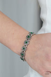 Trés Magnifique - Green Bracelet - Paparazzi Accessories Bracelet Bedazzle Me Pretty Mobile Fashion Boutique