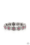 Trés Magnifique - Pink Bracelet - Paparazzi Accessories Bracelet Bedazzle Me Pretty Mobile Fashion Boutique