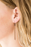 TRI Harder - Copper Necklace - Paparazzi Accessories Necklace Bedazzle Me Pretty Mobile Fashion Boutique