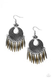 Tribal Charm - Multi Earrings - Paparazzi Accessories Earrings Bedazzle Me Pretty Mobile Fashion Boutique