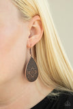 Tribal Takeover - Copper Earrings - Paparazzi Accessories Earrings Bedazzle Me Pretty Mobile Fashion Boutique
