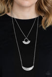 Tribal Trek - Silver Necklace - Paparazzi Accessories Necklace Bedazzle Me Pretty Mobile Fashion Boutique