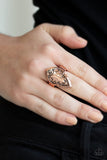 Tribal Ware - Copper Ring - Paparazzi Accessories Ring Bedazzle Me Pretty Mobile Fashion Boutique