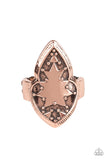 Tribal Ware - Copper Ring - Paparazzi Accessories Ring Bedazzle Me Pretty Mobile Fashion Boutique