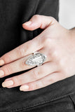 Tribal Ware - Silver Ring - Paparazzi Accessories Ring Bedazzle Me Pretty Mobile Fashion Boutique