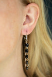 Trickle-Down Effect - Black Earrings - Paparazzi Accessories Earrings Bedazzle Me Pretty Mobile Fashion Boutique