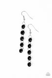 Trickle-Down Effect - Black Earrings - Paparazzi Accessories Earrings Bedazzle Me Pretty Mobile Fashion Boutique