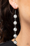 Trickle Down Twinkle - Black Earrings - Paparazzi Accessories Earrings Bedazzle Me Pretty Mobile Fashion Boutique