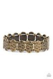 Trinket Trek - Brass Bracelet - Paparazzi Accessories Bracelet Bedazzle Me Pretty Mobile Fashion Boutique