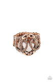 TRIO de Janeiro - Copper Ring - Paparazzi Accessories Ring Bedazzle Me Pretty Mobile Fashion Boutique