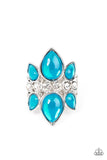 TRIO Tinto - Blue Ring - Paparazzi Accessories Ring Bedazzle Me Pretty Mobile Fashion Boutique