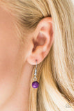 Triple Tango - Purple Necklace - Paparazzi Accessories Necklace Bedazzle Me Pretty Mobile Fashion Boutique