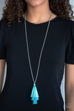Triple The Tassel - Blue Necklace - Paparazzi Accessories Necklace Bedazzle Me Pretty Mobile Fashion Boutique