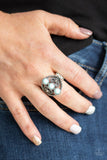 Triple Whammy - Blue Ring - Paparazzi Accessories Ring Bedazzle Me Pretty Mobile Fashion Boutique