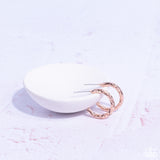 Triumphantly Textured - Rose Gold Earrings - Paparazzi Accessories Earrings Bedazzle Me Pretty Mobile Fashion Boutique