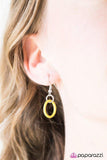 Tropical Bay - Yellow Necklace - Paparazzi Accessories Necklace Bedazzle Me Pretty Mobile Fashion Boutique