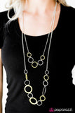 Tropical Bay - Yellow Necklace - Paparazzi Accessories Necklace Bedazzle Me Pretty Mobile Fashion Boutique