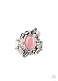 Tropical Dream - Pink Ring - Paparazzi Accessories Ring Bedazzle Me Pretty Mobile Fashion Boutique