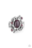 Tropical Dream - Purple Ring - Paparazzi Accessories Ring Bedazzle Me Pretty Mobile Fashion Boutique