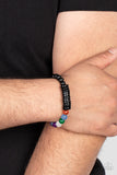 Tropical Kaleidoscope - Black Bracelet - Paparazzi Accessories Bracelet Bedazzle Me Pretty Mobile Fashion Boutique